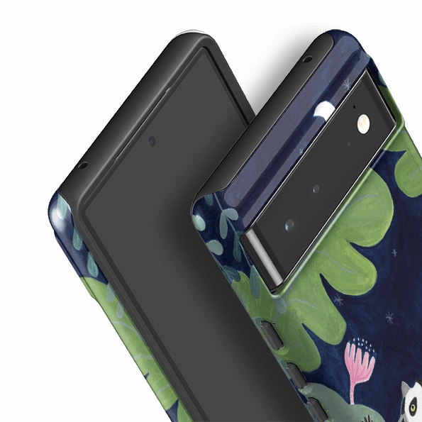 Soft Build Texture Fashionable Texture Google Tough Case -  Dancing Lemur By Bex Parkin