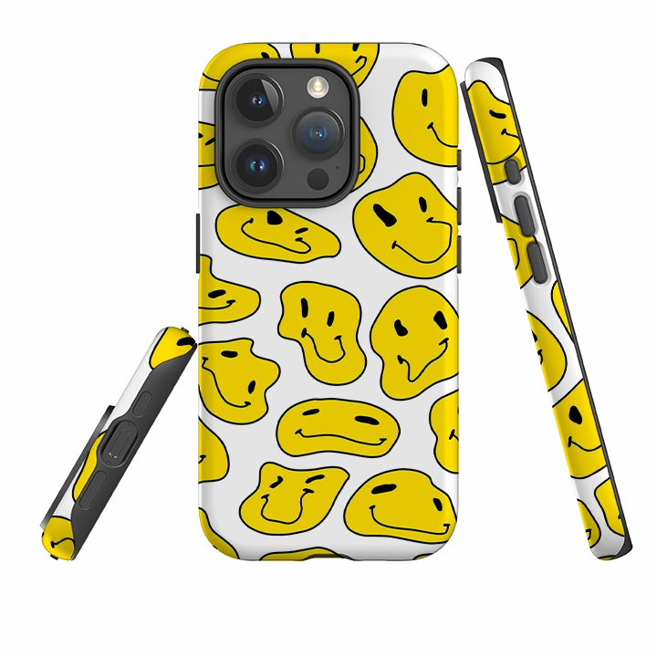 iPhone Tough Case - Smileys Soft Edge Flexible Pattern Layer