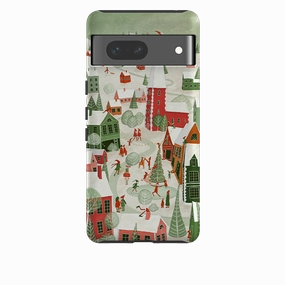 Google Tough Case -  Christmas Town By Maja Lindberg Hybrid Frame Vivid Gradient