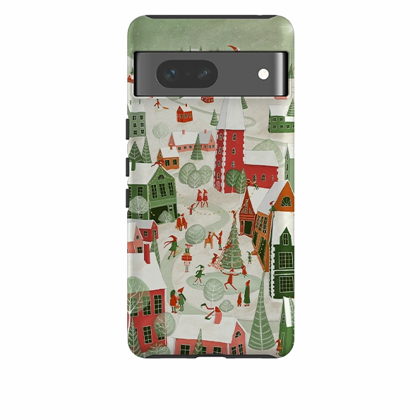 Google Tough Case -  Christmas Town By Maja Lindberg Unique Pattern Everyday Function