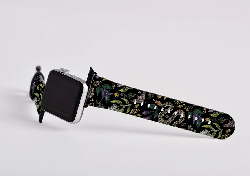 Flexible Comfort Fit Casual Look Poisonous By Catherine Rowe Apple Watch Strap