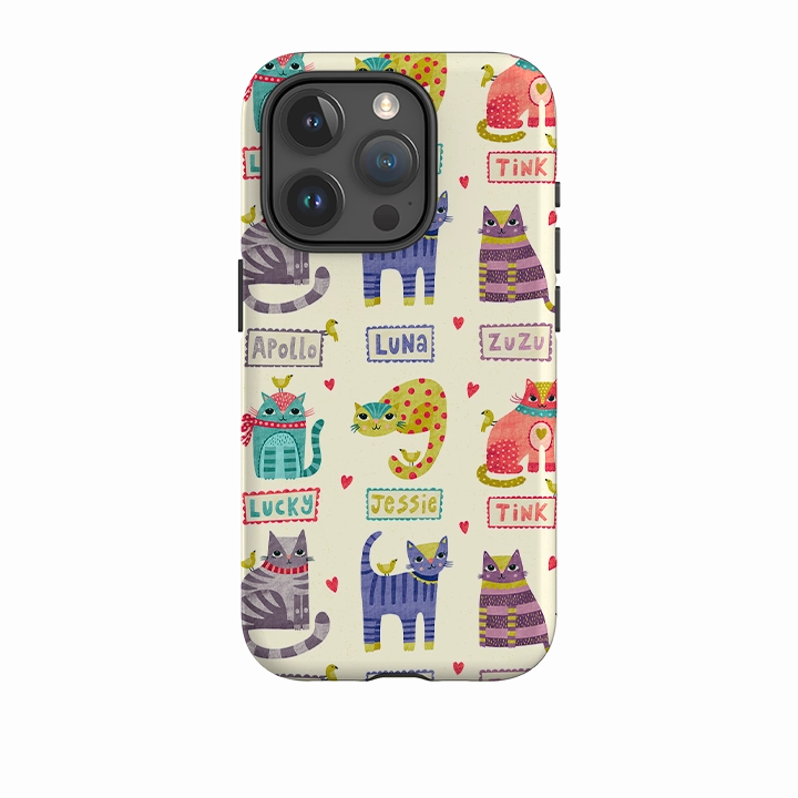Vibrant Colors Smooth Coating iPhone Tough Case - Cats By Suzy Taylor