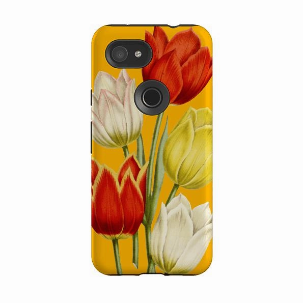 Flexible Grip Modern Finish Google Tough Case -  Tulips