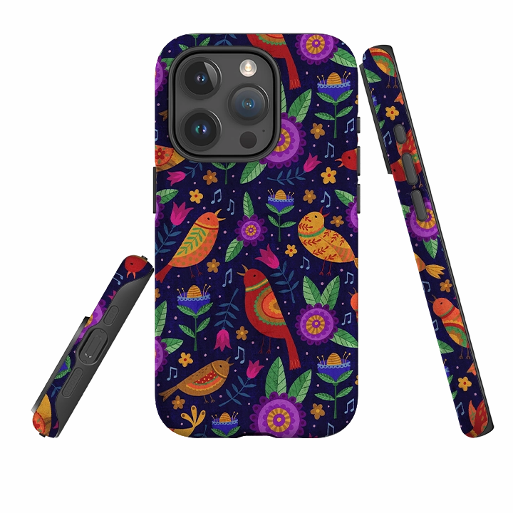 iPhone Tough Case - Bird Pattern VII By Suzy Taylor Travel Companion