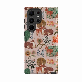 Durable Design Texture Samsung Tough Case - Deer Pattern By Caroline Bonne Muller