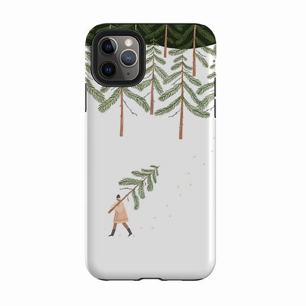 Portable Accessory Artistic Design iPhone Tough Case - Coming Home For Christmas By Madalina Andronic