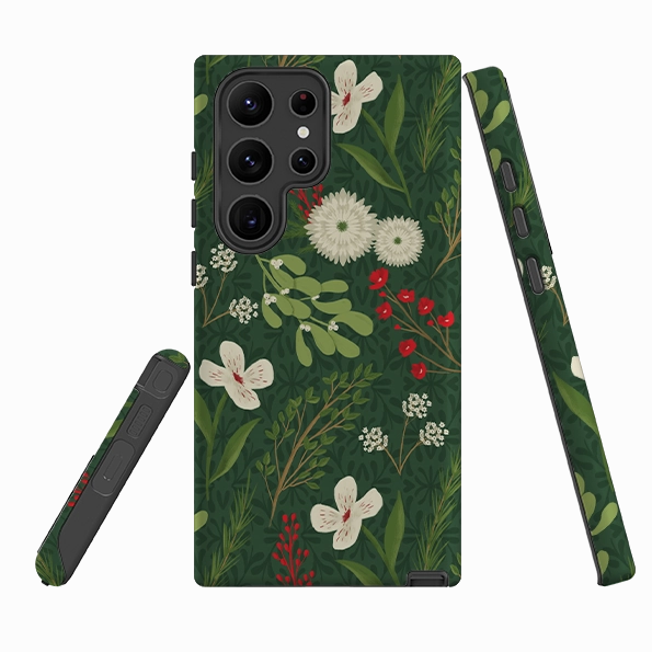 Samsung Tough Case - Holiday Foliage By Abby Jacobs Comfort Finish Layer Elegant Accent