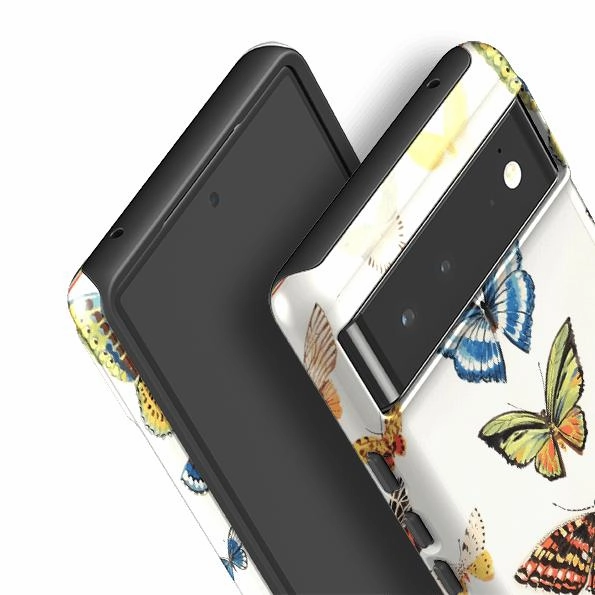 Minimal Pattern Google Tough Case -  Butterflies By Sarah Campbell
