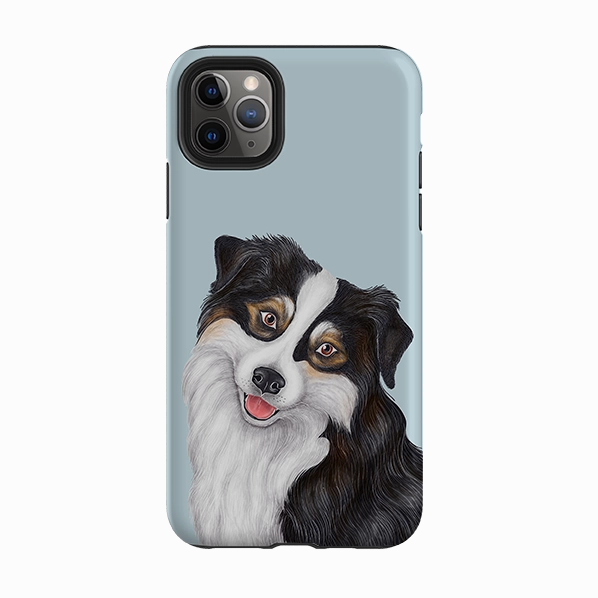 Soft touch layer Resistant Layer iPhone Tough Case - Collie By Catherine Rowe