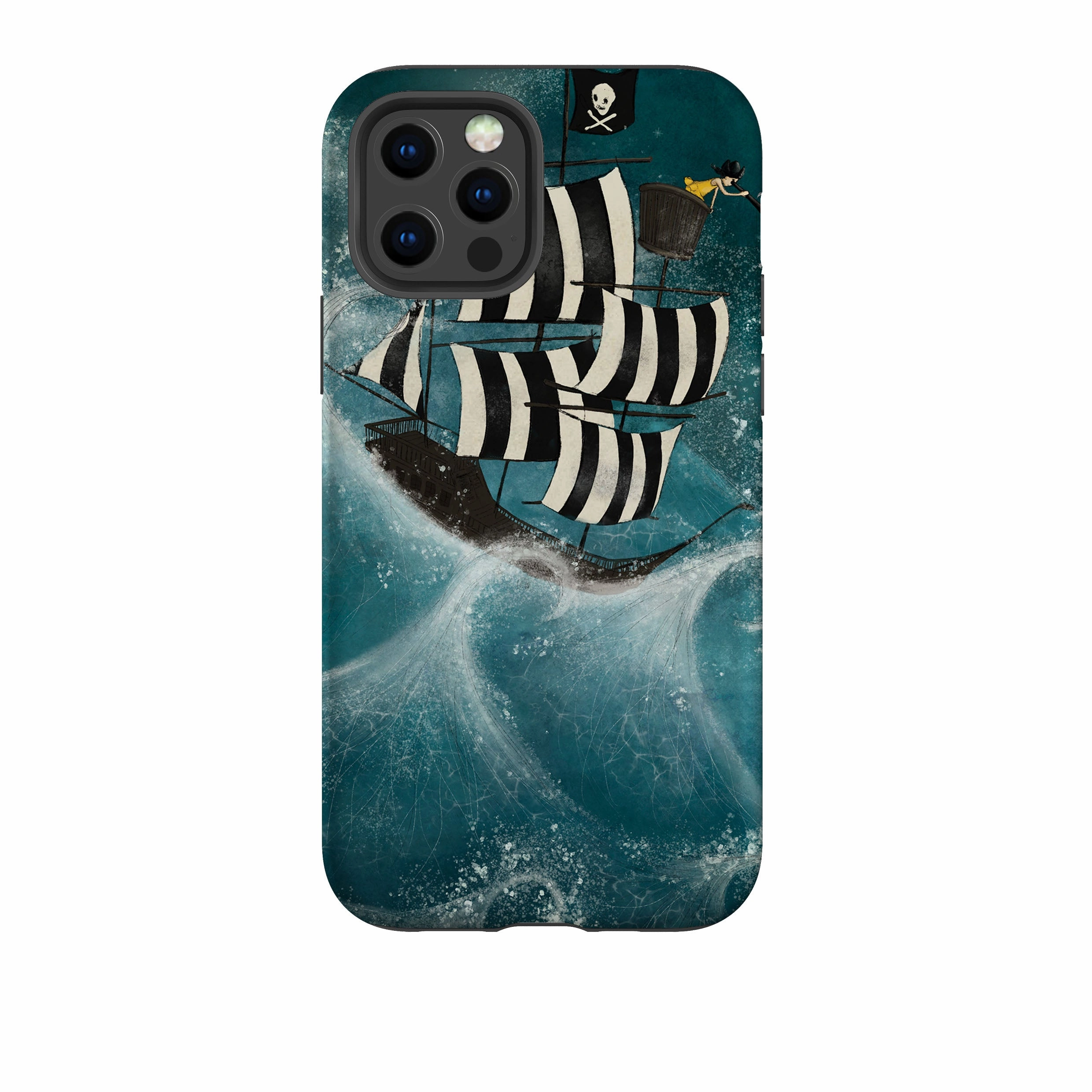 Clear Frame Stylish Form iPhone Tough Case - Face The Storm By Maja Lindberg