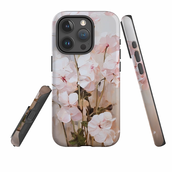 iPhone Tough Case - Pink Delight Floral Minimal Aesthetic