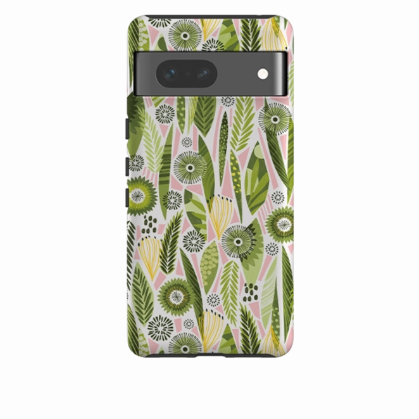 Glossy surface Compact Shell Google Tough Case -  Fancy Foliage I By Ali Brookes