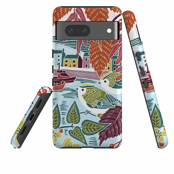 Google Tough  Case - Goldcrests Harbour By Kate Heiss Durable Build Quality