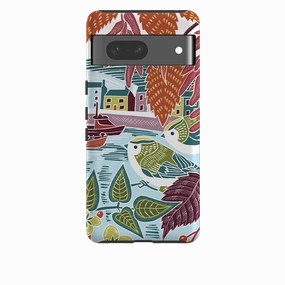 Google Tough  Case - Goldcrests Harbour By Kate Heiss Strong Frame