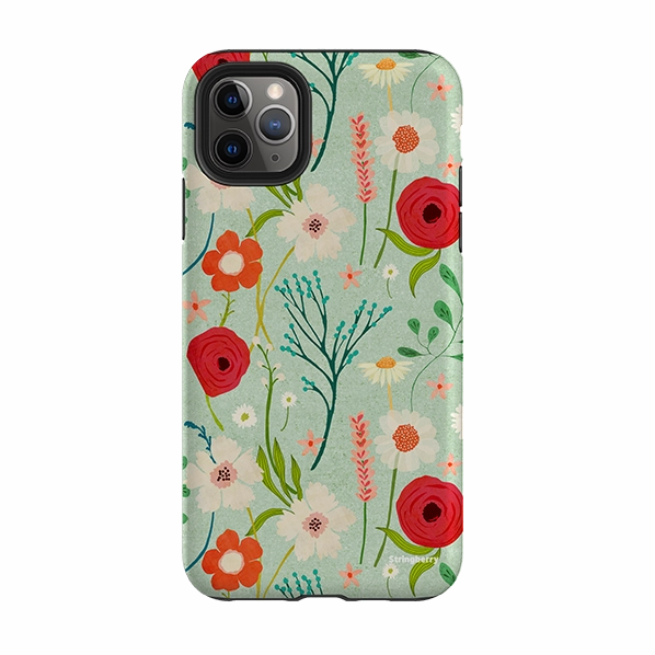 iPhone Tough Case - Floral By Katherine Quinn Lightweight Protection Button Cover