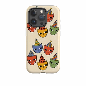 iPhone Tough Case - Happy Cats By Suzy Taylor Polished Surface