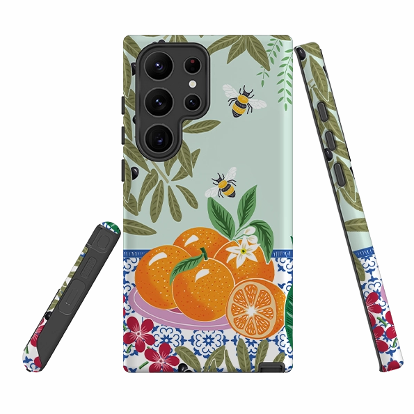 Samsung Tough Case - Oranges By Kate Heiss Polished Texture