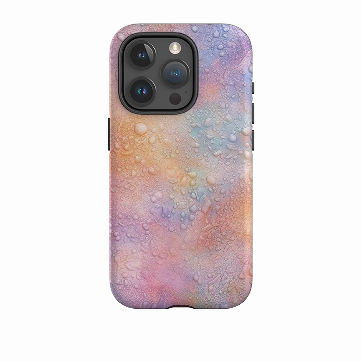 Hand Feel Luxury Finish Texture iPhone Case - Pastel Drops