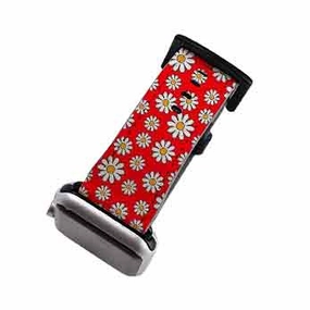 Red Daises Apple Watch Strap Soft Touch Flexible Design