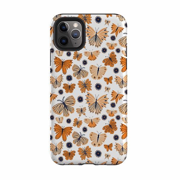 Hybrid Edge Finish Stylish Form iPhone Tough Case - Butterfly Patterns By Lee Foster Wilson