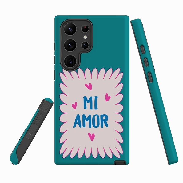 Flexible Defense Samsung Tough Case - Mi Amor Classic Frame