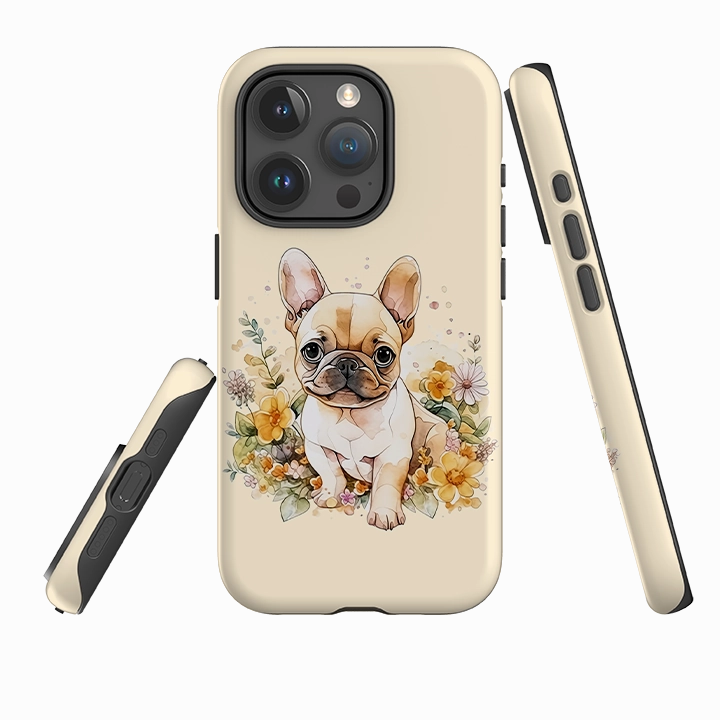 iPhone Case - Cute Dog C Colorful Accent Slim Look