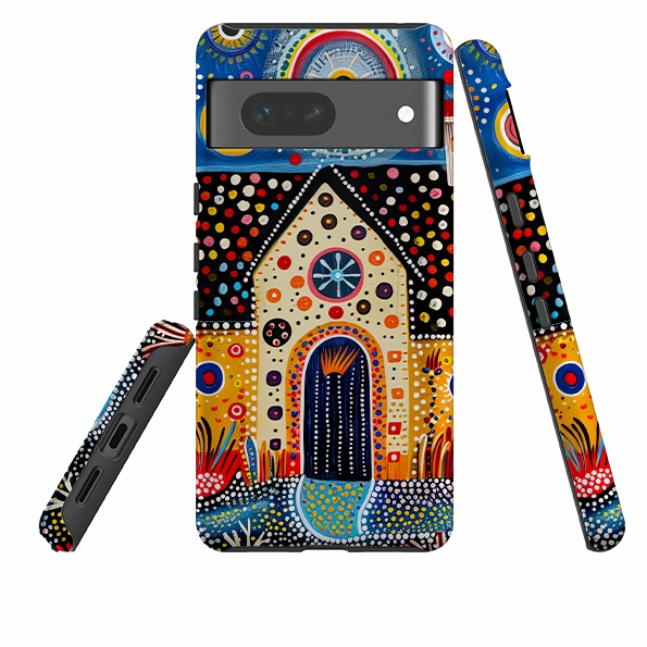 Google Tough Case - Folk Art House IX Refined Texture