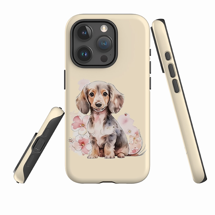 iPhone Case - Cute Dog Q Hybrid Material Build