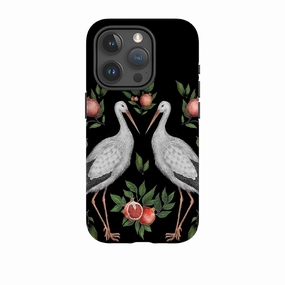 Refined Edge Professional Style iPhone Tough Case - Storks By Catherine Rowe