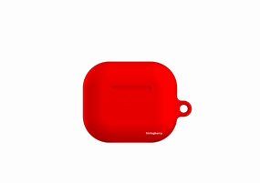 portable outdoor silicone cover fashion ergonomic pastel leather protector Rome Red Airpod Case Gen 4