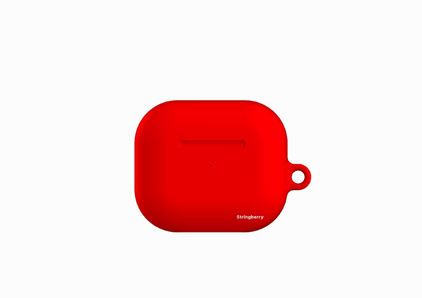 portable outdoor silicone cover fashion ergonomic pastel leather protector Rome Red Airpod Case Gen 4