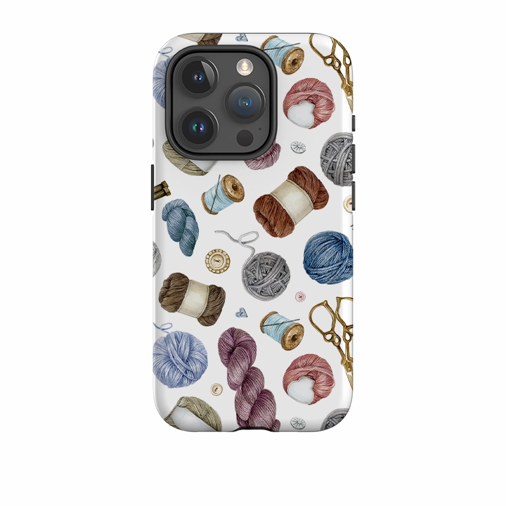 Protective Detailing Minimal Frame iPhone Case - Wool Pattern