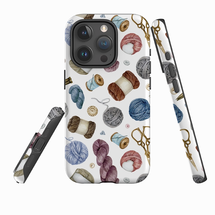 Universal Design Flexible structure iPhone Case - Wool Pattern
