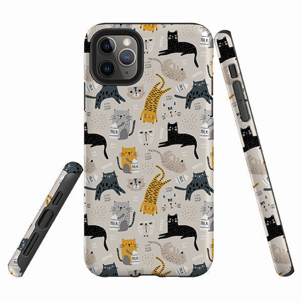 iPhone Tough Case - Buttons Colorful option