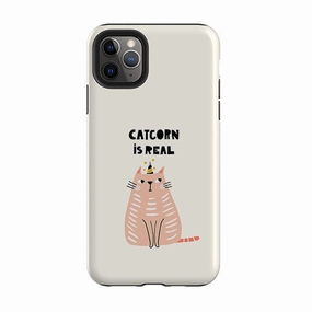 iPhone Tough Case - Catcorn Water shield Soft Edge Texture