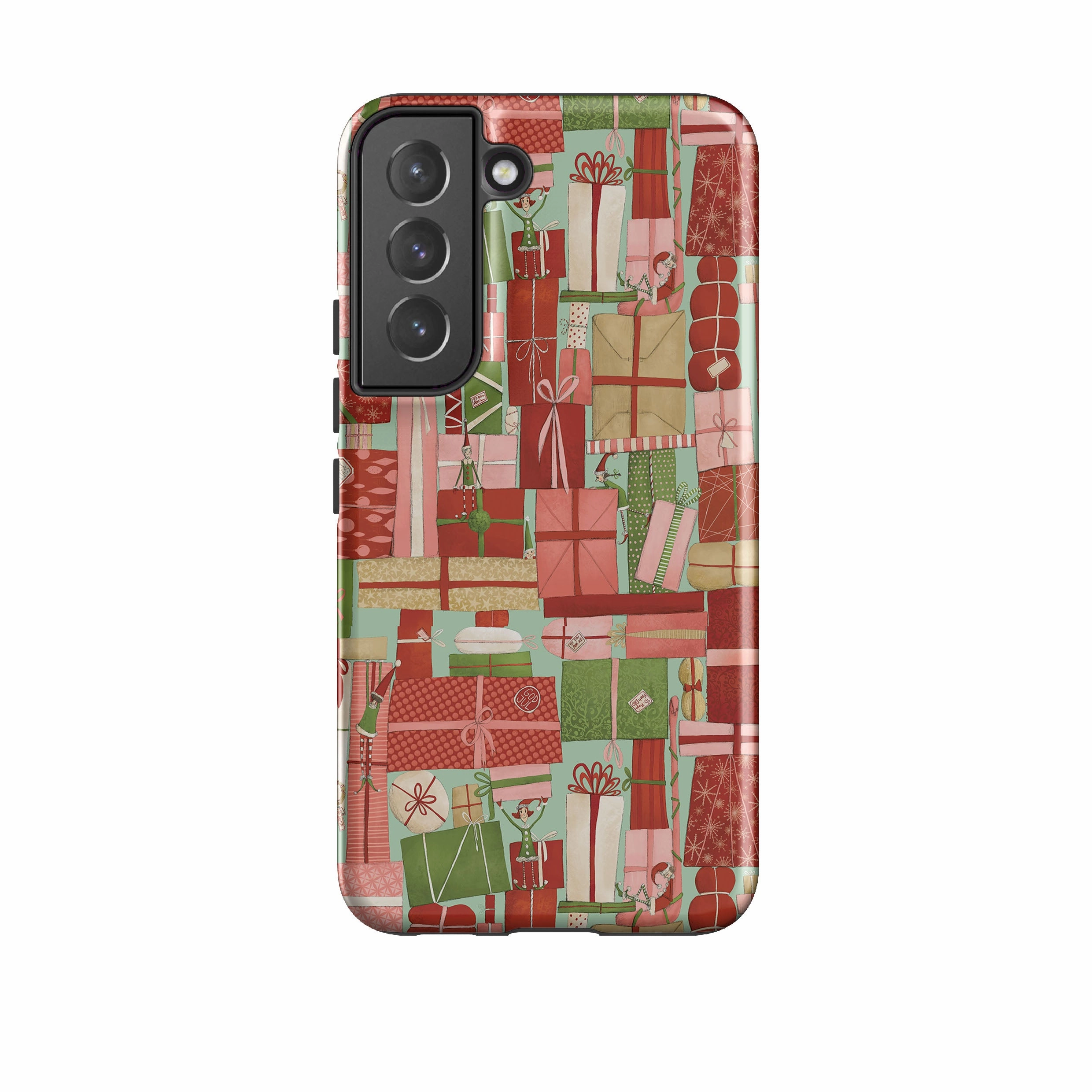 Luxury Texture Finish Samsung Tough Case - Santas Helpers By Maja Lindberg