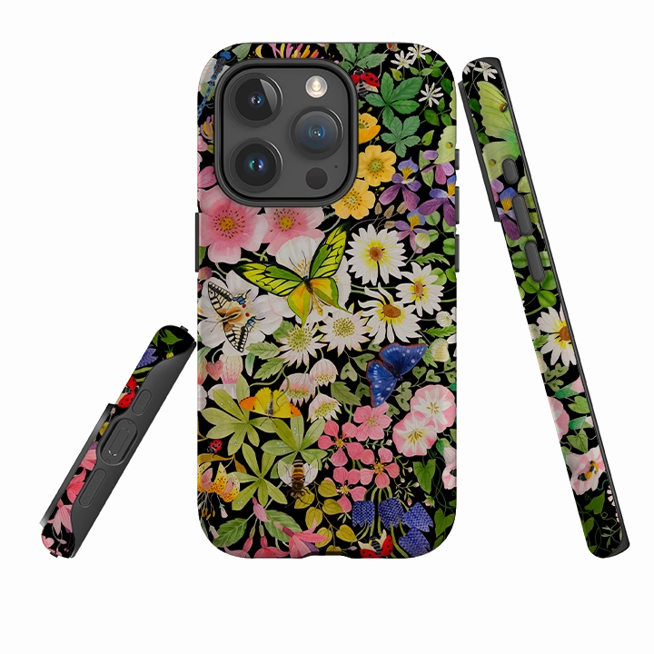 Classic Touch Daily Style iPhone Tough Case - Wild Flowers By Bex Parkin