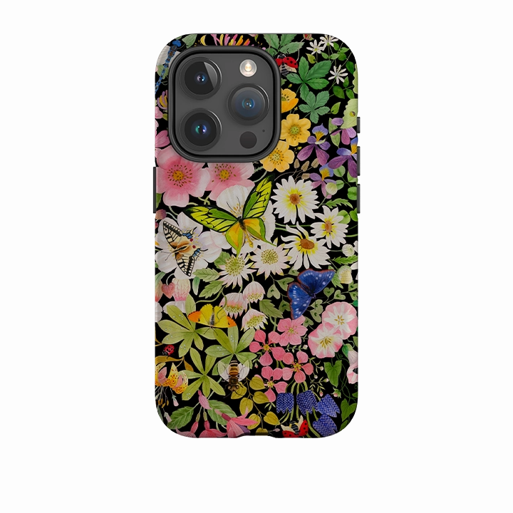iPhone Tough Case - Wild Flowers By Bex Parkin Stylish Look Classic Finish