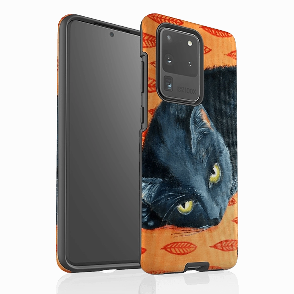 Urban Accessory Samsung Tough Case - Black Cat By Mary Stubberfield