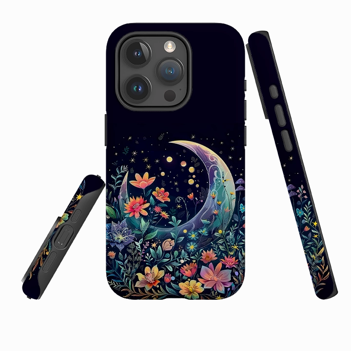 iPhone Case - Summer Moon Floral II Casual Look Urban Texture