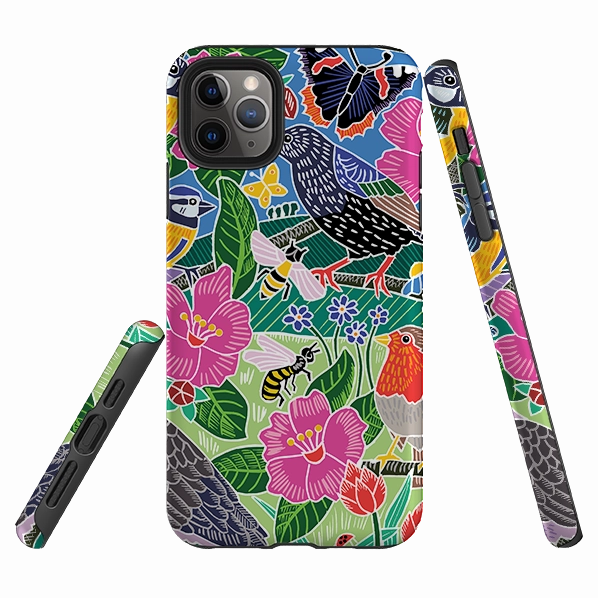 iPhone Tough Case - Garden Bird Jigsaw A By Kate Heiss Light Shield