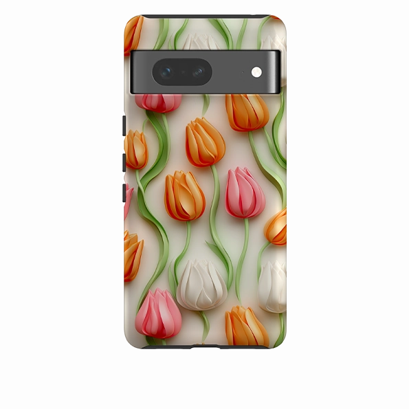 Google Tough  Case - Alkmaar Tulips Stylish Finish Smooth Outline