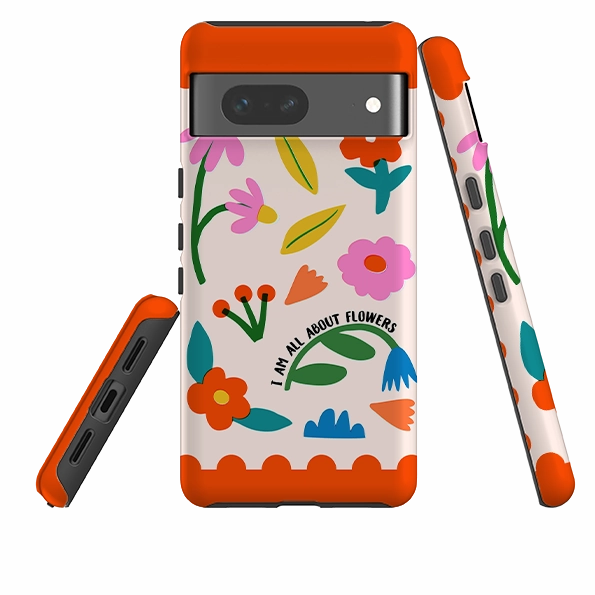 Google Tough Case - All About Flowers Protective Texture Layer