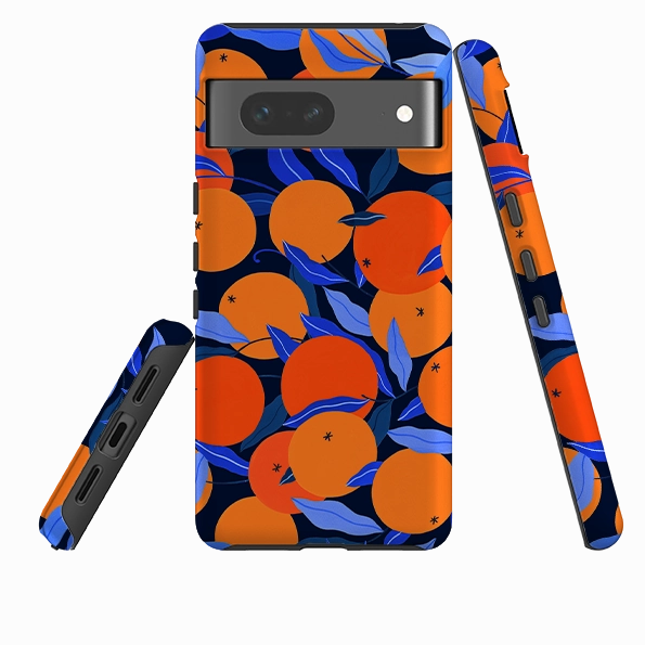 hybrid design Google Tough Case -  Arancello Navy Pattern By Madalina Andronic