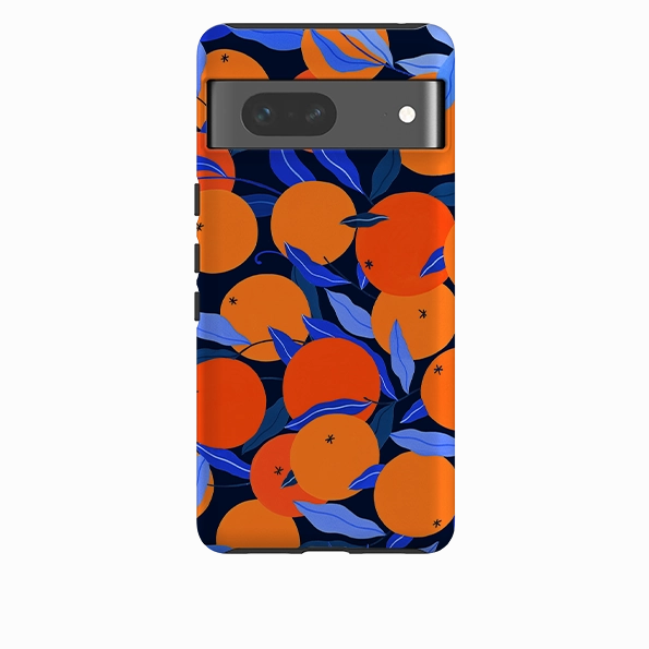 Google Tough Case -  Arancello Navy Pattern By Madalina Andronic Smooth Form Shock Absorber