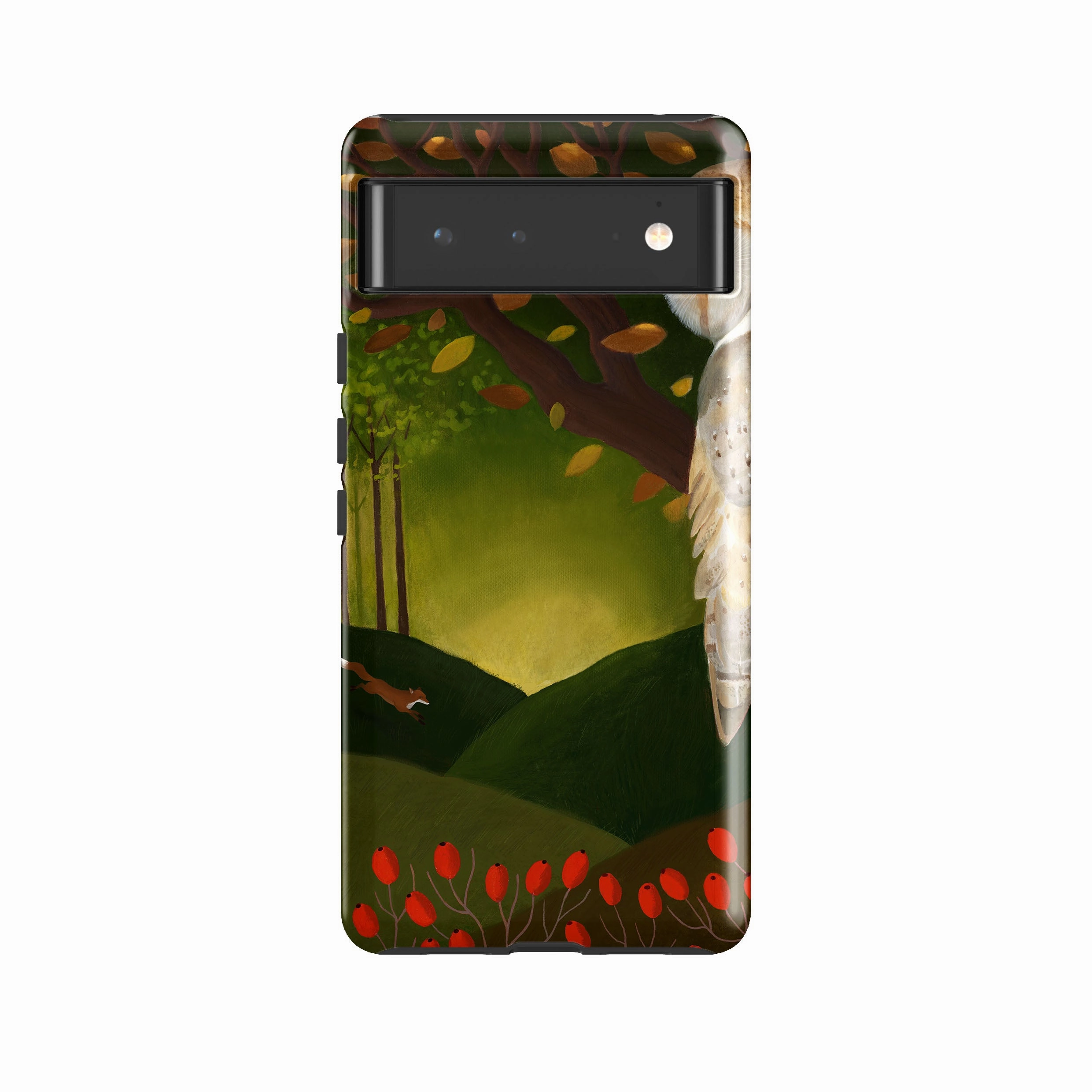 Google Tough Case -  Autumn Owl And Fox By Bex Parkin Creative Style