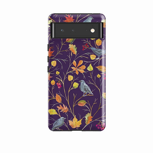 Flexible Surface Texture Refined Shield Google Tough Case -  Autumn Pattern By Elisabeth Haager