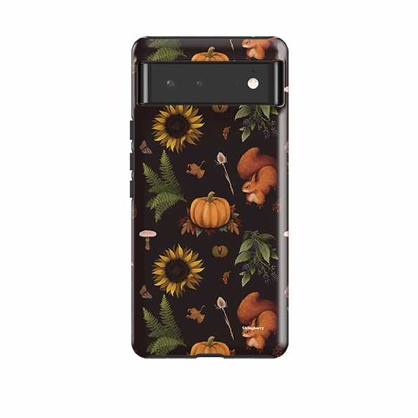 Anti glare Colorful Pattern Google Tough Case -  Autumn Pattern I By Anna Stead