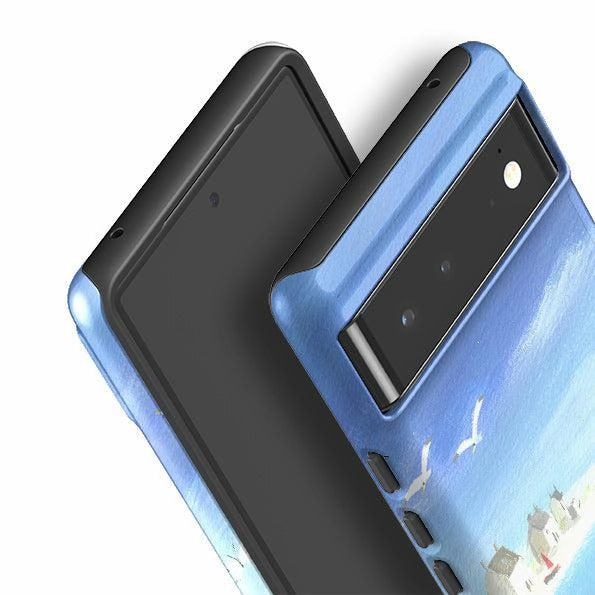 Google Tough Case -  Beach Dogs By Mary Stubberfield Clear Surface