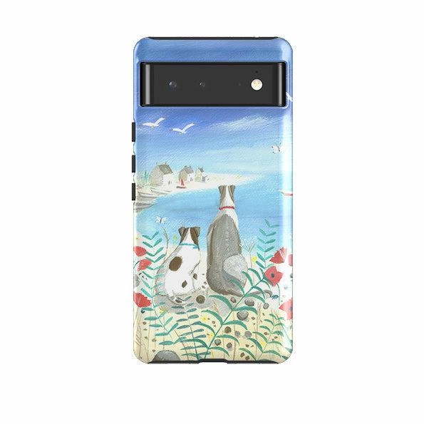 Matte Guard Travel Companion Google Tough Case -  Beach Dogs By Mary Stubberfield